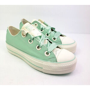 Converse CTAS Lift OX Womens Size 7.5 Sticky Aloe Egret Green Low Sneaker Shoes
